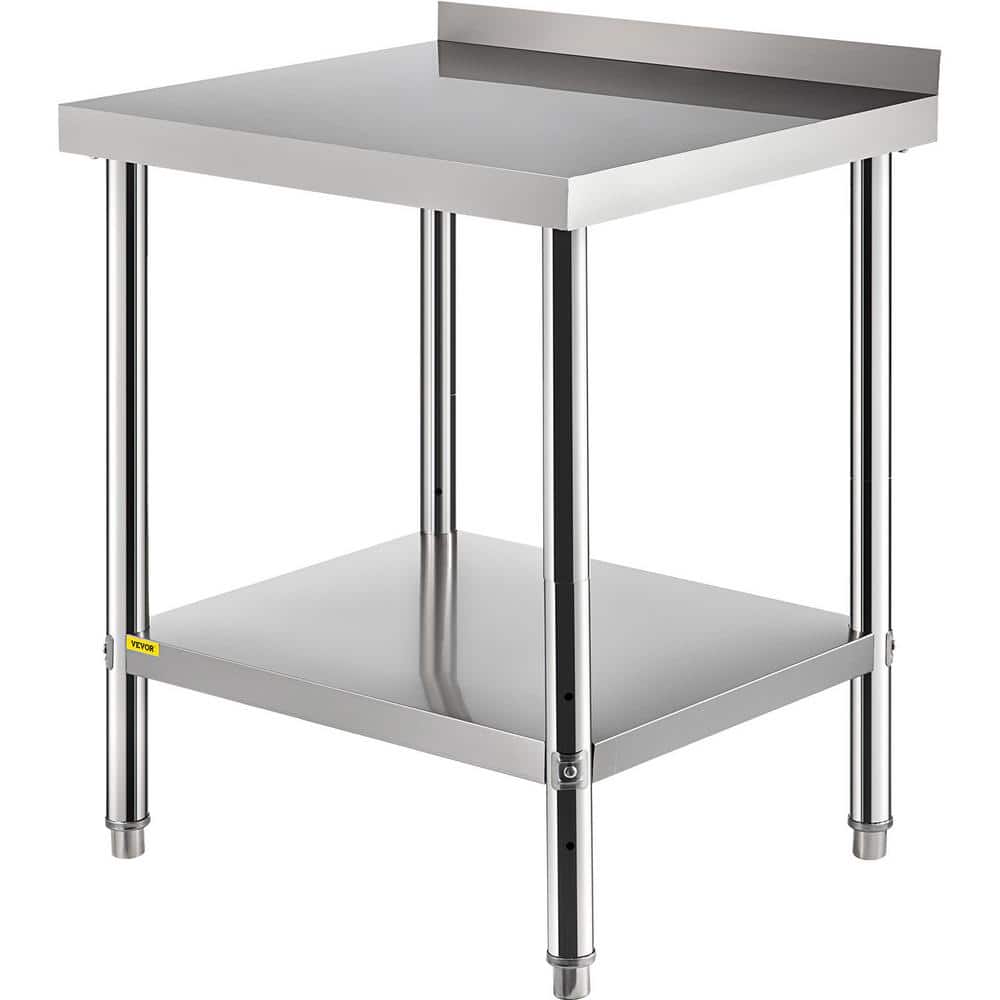 VEVOR Stainless Steel Prep Table 36 x 24 x 35 in. Heavy Duty Metal ...