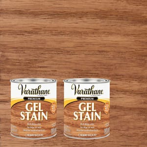 1 Quart Cherrywood Semi-Transparent Interior Wood Gel Stain (2-Pack)