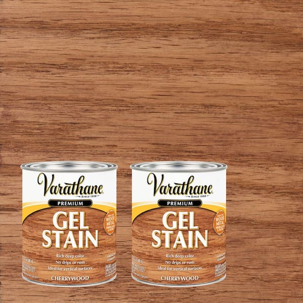 1 Quart Cherrywood Semi-Transparent Interior Wood Gel Stain (2-Pack)