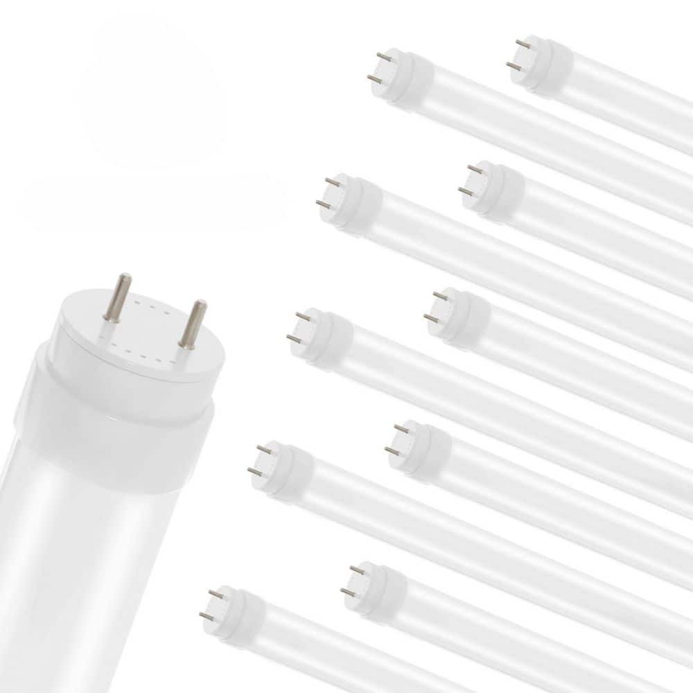 18-Watt 4 ft. T8 G13 Type A Plug and Play Linear LED Tube Light Bulb, Daylight 5000K (10-Pack) price history on PriceWatchPro