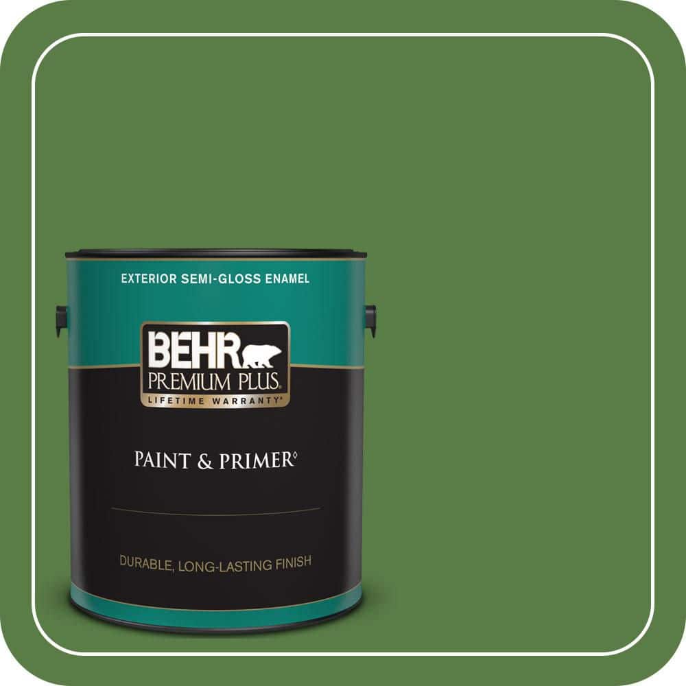 1 gal. #S-H-430 Mossy Green Semi-Gloss Enamel Exterior Paint & Primer price history on PriceWatchPro