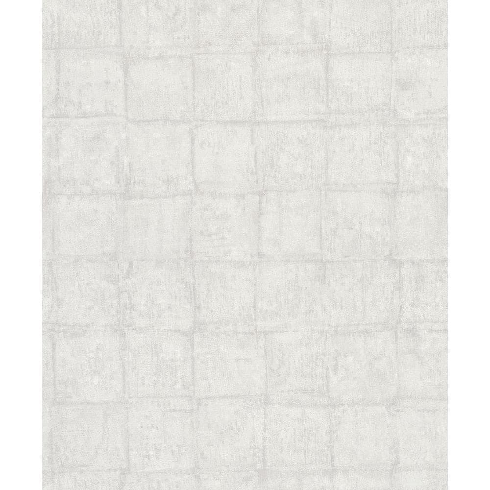Textured Tile Effect Pink/Grey Matte Finish Vinyl on Non-Woven Non-Pasted W