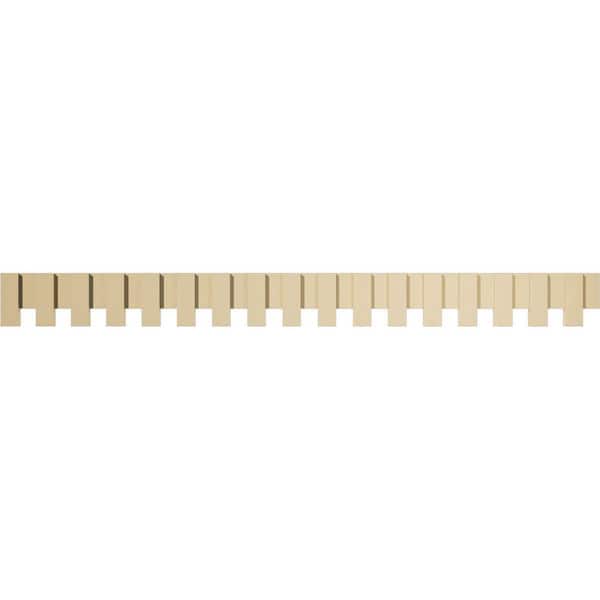 Ekena Millwork 1 in. D x 8 in. W x 90.625 in. L Primed Polyurethane Panel Moulding