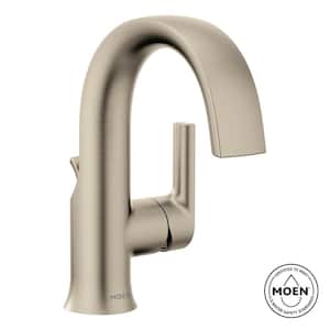 Moen Gibson Chrome Bathroom Faucet - Single Handle Modern Sink Faucet With Deckplate