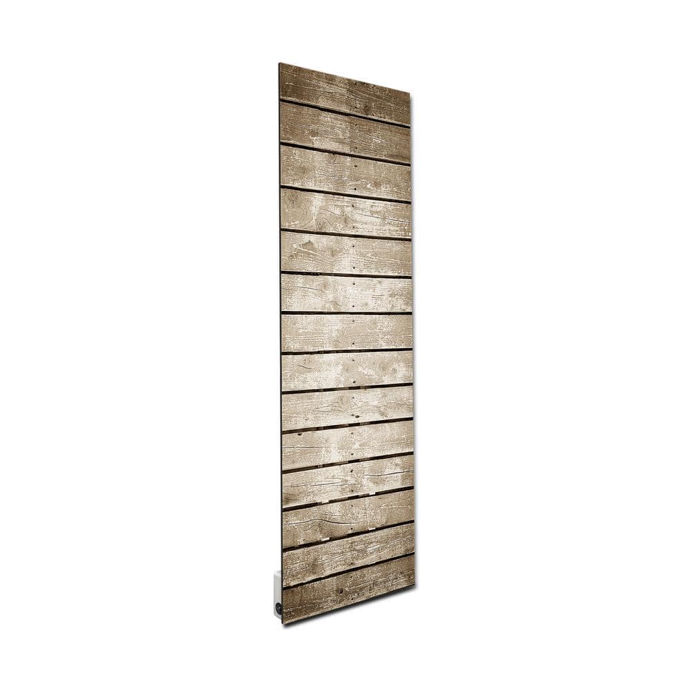Brown Radiant Wall Mounted Glass Heater Panel, 16x48 inches
