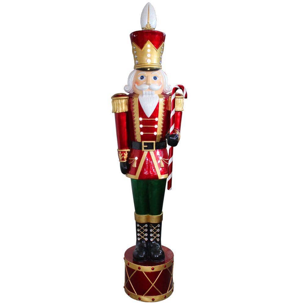 National Tree Company 65 in. Jeweled Nutcracker with 20 White LED