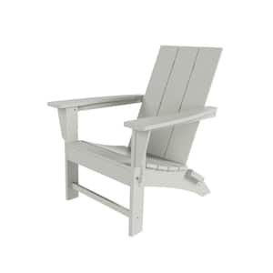 Shoreside Sand Modern Folding Plastic Adirondack Chair