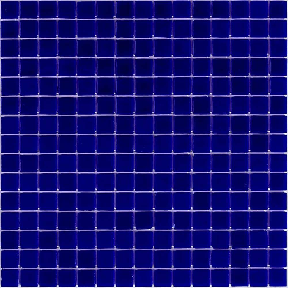 Dune 4 in. x 6 in. Glossy Royal Blue Glass Mosaic Uniform square Wall & Floor Sample Tile (0.13 sq. ft./Piece) (1-Pack) price history on PriceWatchPro