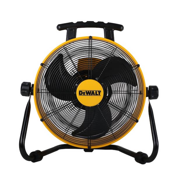 DEWALT 18 in. Yellow 3-Speed Heavy-Duty Drum Fan with 6 ft. Power Cord