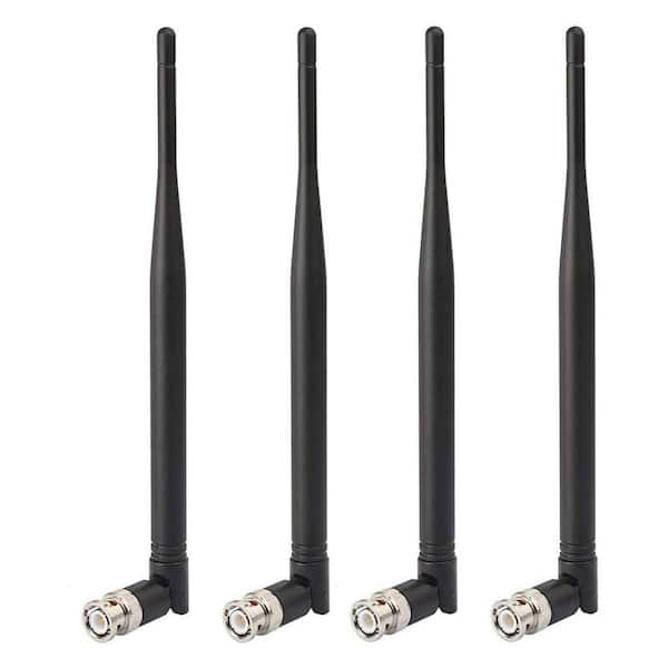 Lukyamzn Reception Amplified UHF Indoor Antennas for Wireless Microphone System Receiver Remote Digital Audio Receiver (4-Pack)