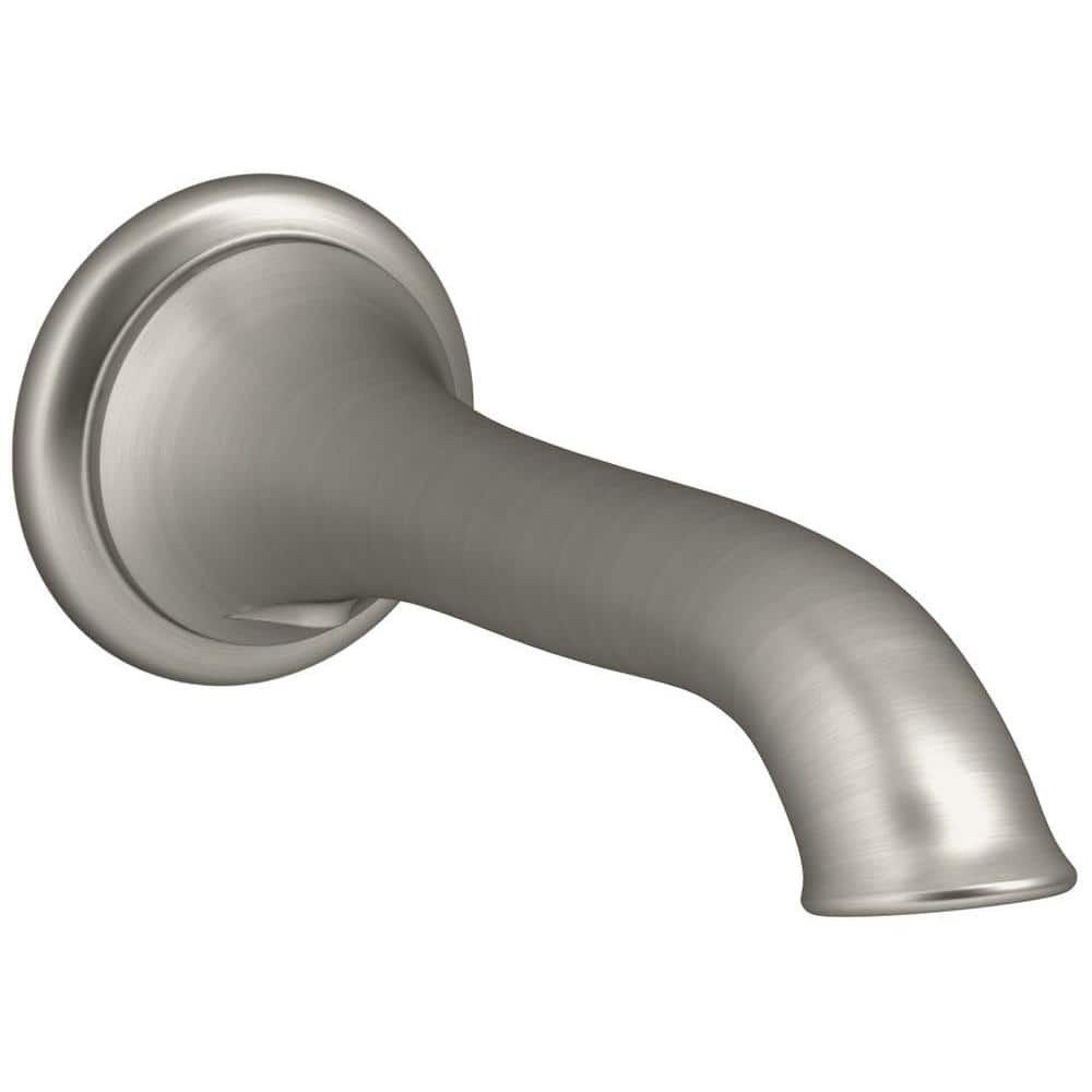 Kohler Artifacts 8 In Wall Mount Bath Spout With Flare Design In Vibrant Brushed Nickel K 72791 4362