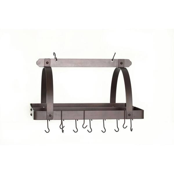 Sorbus Ceiling Mounted Pot Rack with Hooks ,Bronze