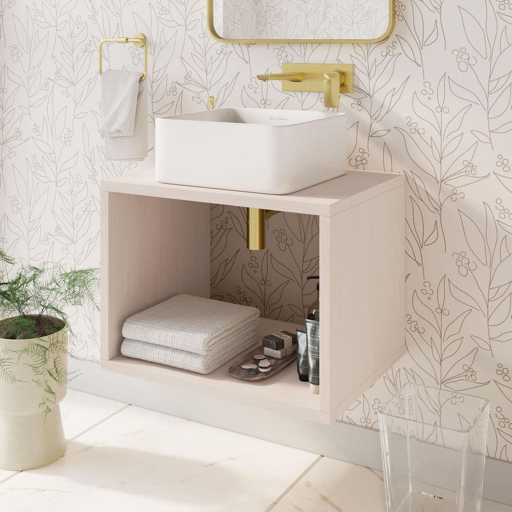 Concorde 24'' Wall-Hung Vanity In White Oak with White Ceramic Top price history on PriceWatchPro