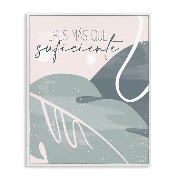 Stupell Industries You Are Enough by Kim Allen White Framed Typography Giclee Art Print 30 in. x 24 in.