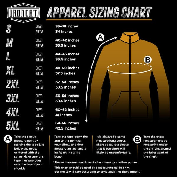 Ironcat X-Large Flame Resistant Cotton Jacket 7050/XL - The Home Depot
