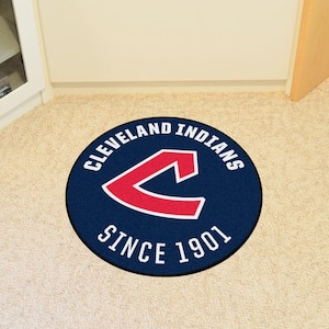 Cleveland Indians Navy 2 ft. x 2 ft. Round Area Rug