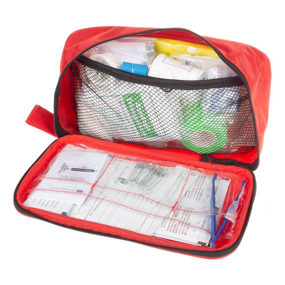 Wakeman Outdoors Outdoor First Aid Kit For Backpacking Camping And Hiking 180 Piece Hw4700083 The Home Depot