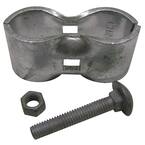 allFENZ 1-3/8 in. Galvanized Metal Panel Clamp with Nuts and Bolts (Sets of 4)