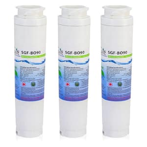 Compatible Refrigerator Water Filter for 644845,740570, BORPLFTR10, (3-Pack)