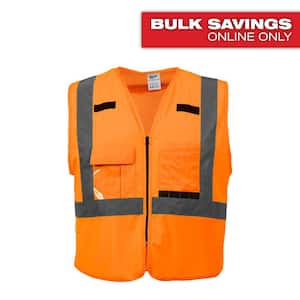 Milwaukee Large/X-Large Orange Class 2 High Visibility Safety Vest