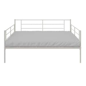 RealRooms Praxis Metal Daybed, Full, White