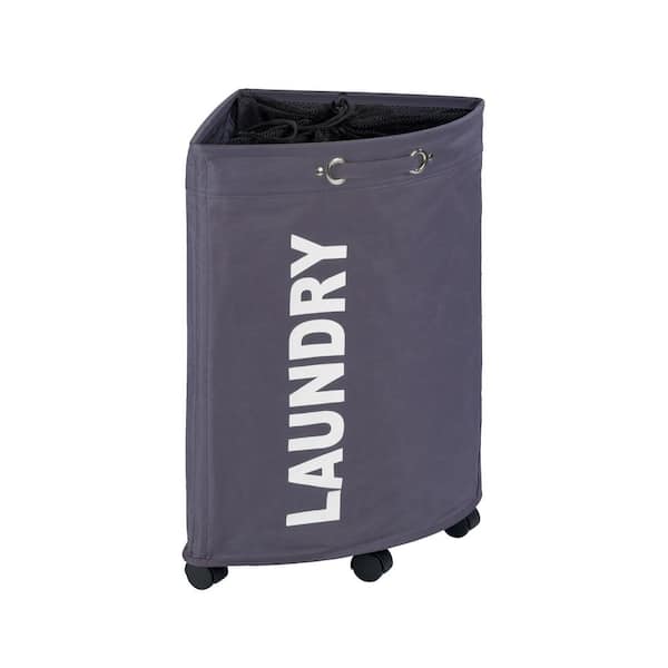 Wenko Tresco Laundry Bin in Grey 62101100 - The Home Depot