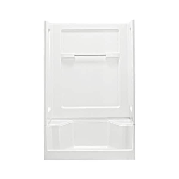 STERLING Advantage 34 in. x 48 in. 73-1/4 in. Seated Shower Kit in White