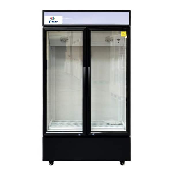 Cooler Depot 41in. W 23.5 cu ft Commercial Glass Door Merchandiser Refrigerator in Black