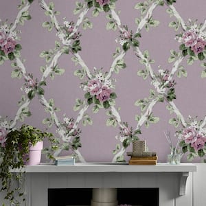 Elwyn Grape Removable Wallpaper Sample