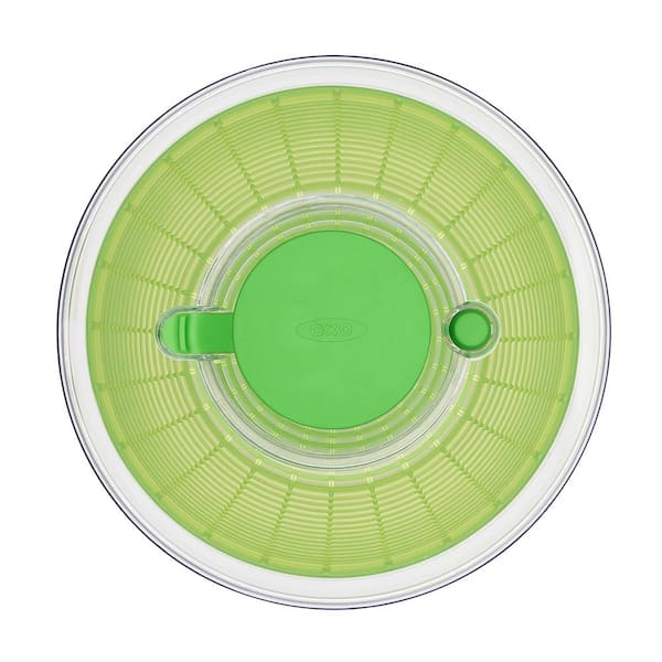 OXO Good Grips Salad Spinner with Pump in Green 1155901 - The Home Depot