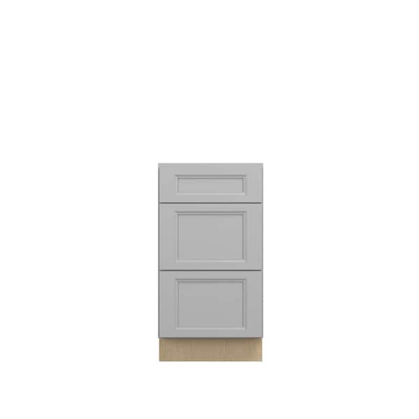 Kunal Kitchens Rockingham Recessed 18 in. W x 34.5 in. H x 21 in. D in Painted Stratus Plywood Assembled Bath Drawer Base Cabinet