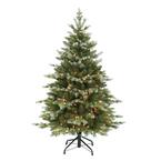 4.5 ft. Blue/Green Pre-Lit Slim Colorado Blue Spruce Artificial Christmas Tree