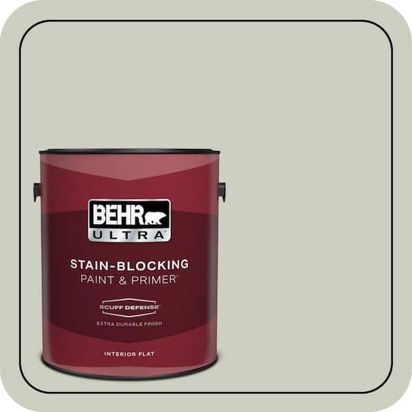 BEHR ULTRA 1 gal. #PPU10-11 Sliced Cucumber Extra Durable Flat Interior Paint & Primer