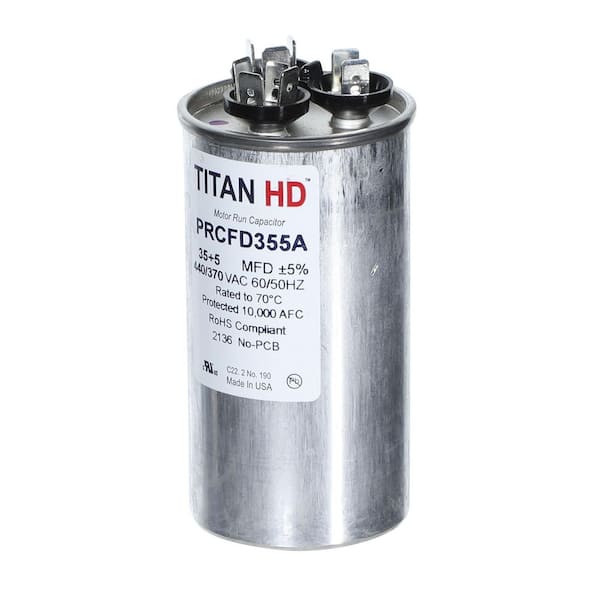 Packard TITAN HD 35+5MFD, 440-Volt/370-Volt Dual Voltage