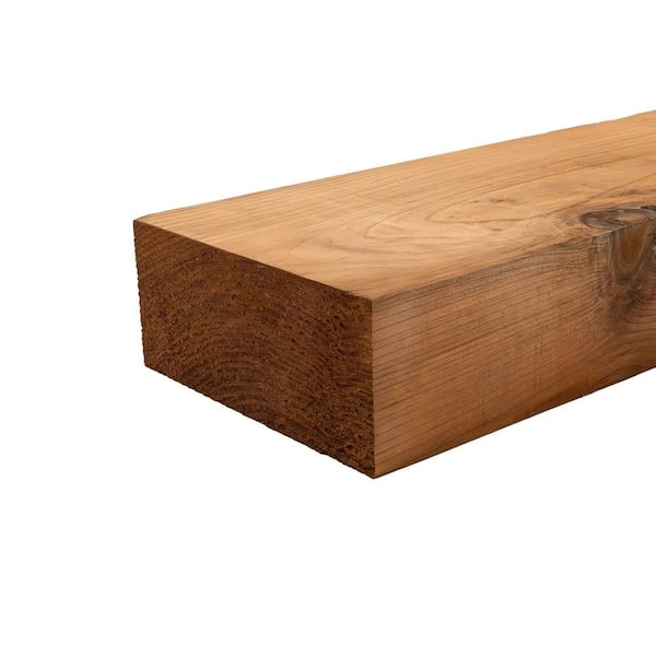 4 in x 6 in x 8 ft Redwood Timber Appearance Grade  Non Kiln Dried FOHC S4S