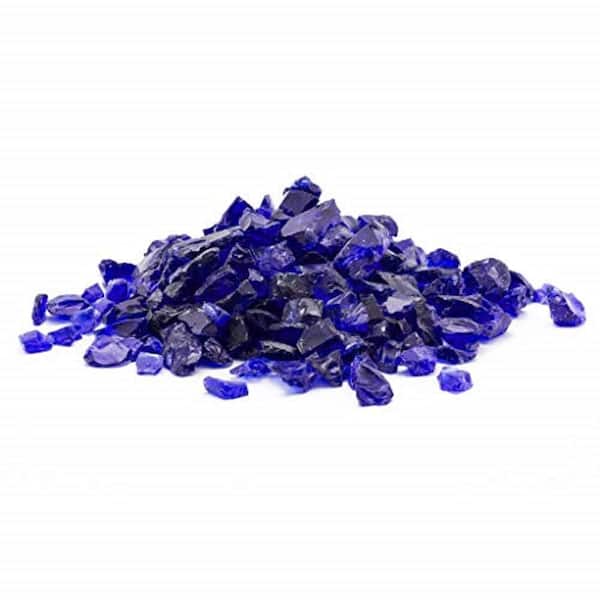 Margo Garden Products 1/2 in. 10 lb. Medium Cobalt Blue Landscape Fire Glass