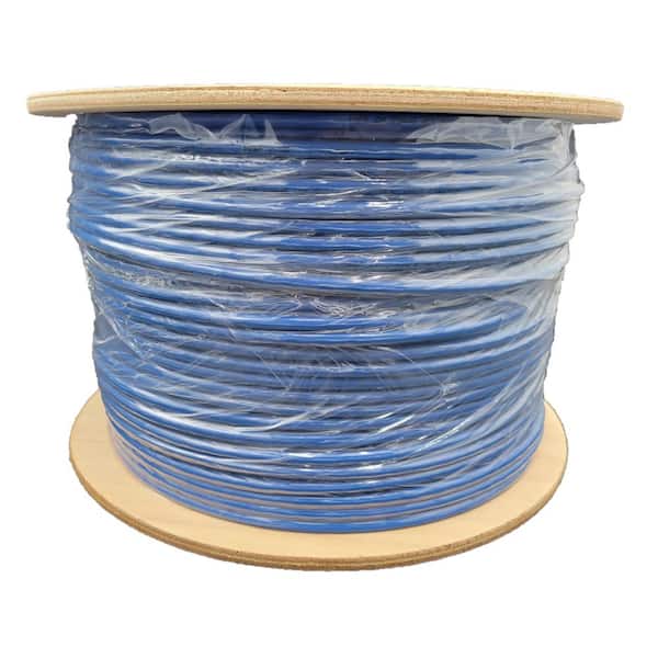 23Awg 120 Ft Shielded Cat6a STP 10G High Performance Snagless STP Ethernet Patch Cable 50u Gold Plating - UL CSA CMR and 100% Copper Blue Made in USA