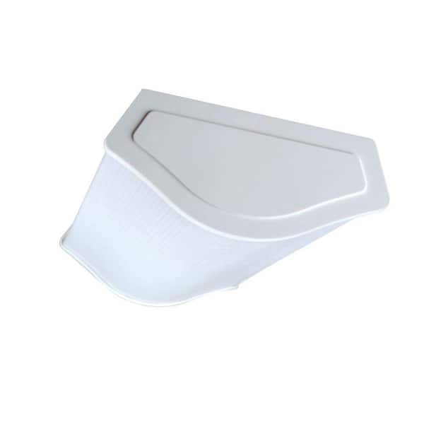 NICOR 2-Light White Fluorescent Wraparound Steel Ceiling Fixture with White Euro-Style Acrylic Lens