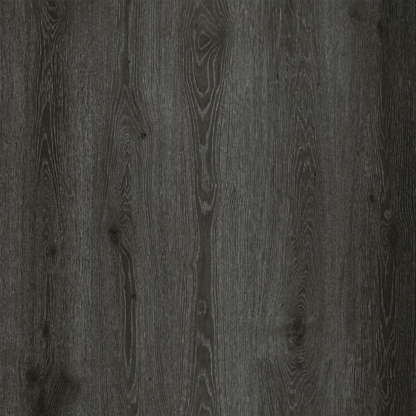 Lucida Surfaces MaxCore Storm Black 28 MIL x 7,3 in, W x 48 in, L Click Lock Waterproof Luxury Vinyl Plank Flooring (24,5 sq, ft, /case)