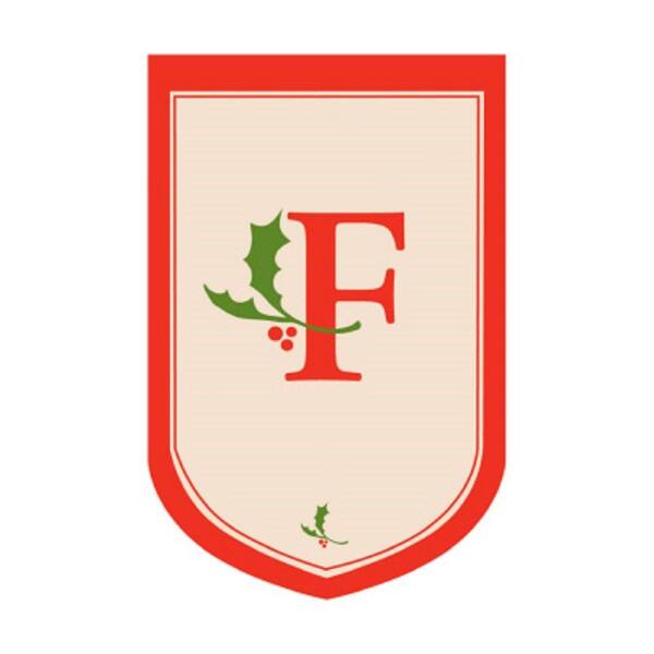 Evergreen Enterprises Holiday Flag, Monogram ''F''