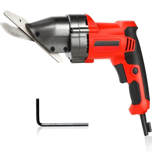4.8 Amp Electric Fiber Cement Siding Shear with 360 Degree Swivel Head, Variable Speed and Continuous Cutting for Siding