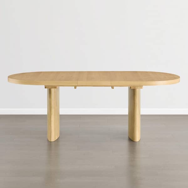 Spruce & Spring Arthur Modern Wood Yellow Oak 71-87 in. 4 Legs