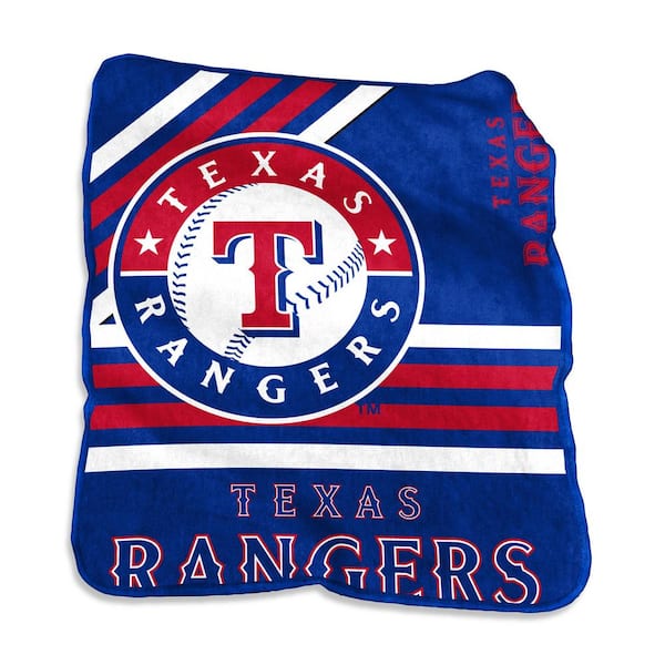 logobrands Texas Rangers Multi Colored Raschel Throw