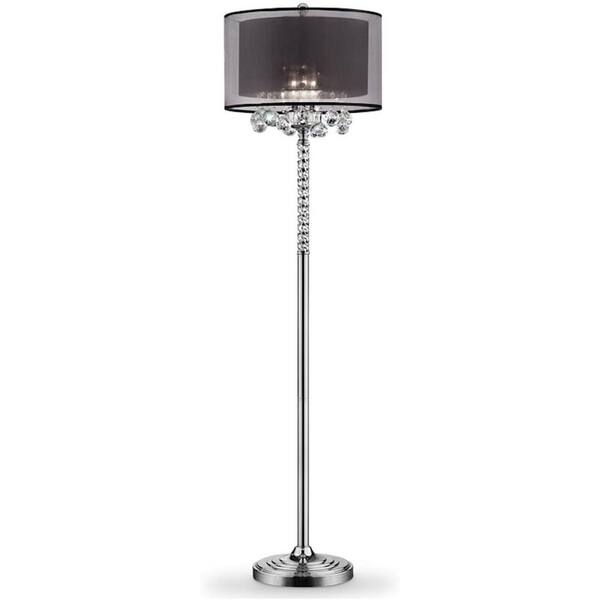 ore international crystal floor lamp