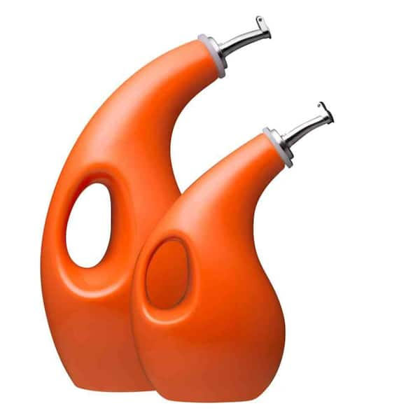 Rachael Ray Orange Oil & Vinegar Dispensing Bottle Set