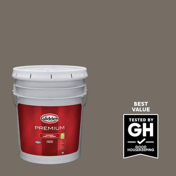 Glidden Premium 5 gal. PPG0999-6 Stolen Rock Flat Interior Latex Paint