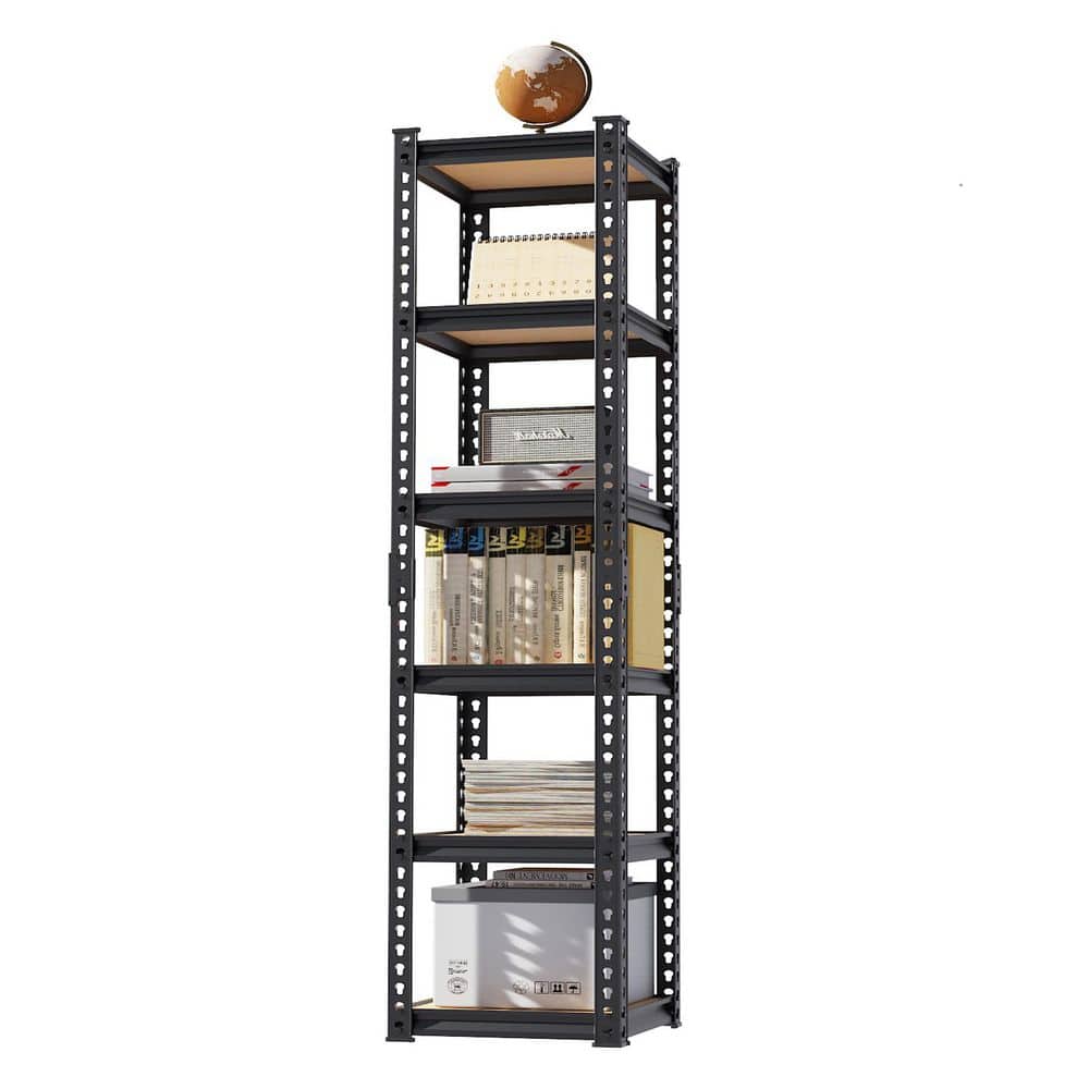 6 Tiers Steel Adjustable Garage Storage Shelving Unit in Black (15.75 in. W x 72.44 in. H x 15.75 in. D) price history on PriceWatchPro
