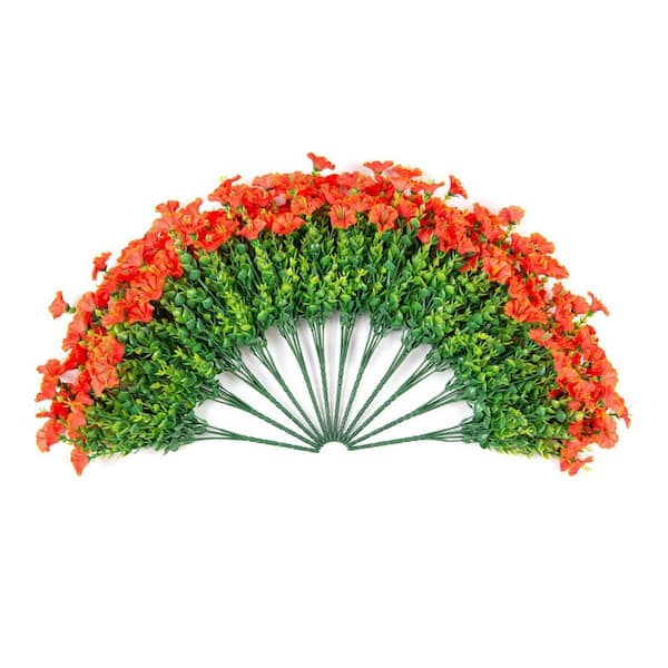 Orange Artificial Morning Glory, 12-Pack L0D9GK5FDS - The Home Depot