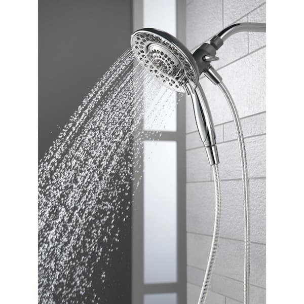 Delta 5-Spray Settings Wall Mount Handheld Shower Head 1.75 GPM in Matte  Black 75511BL - The Home Depot