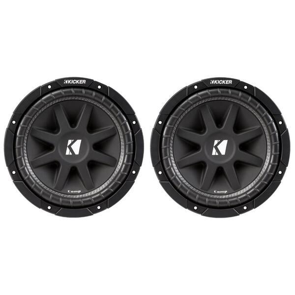 Unbranded KICKER 12 in. 300-Watt 4-Ohm COMP Car Audio Subs Subwoofers C12 (Pair) 43C124